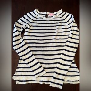 Lilly Pulitzer Navy and White Striped Sweater